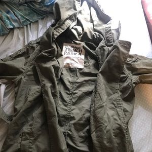 ARMY GREEN TRENCH COAT
